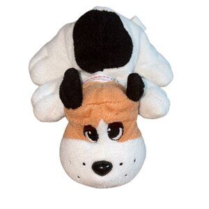 Pound Puppies Plush Dog Black Brown White  2007-7 inch-Fair